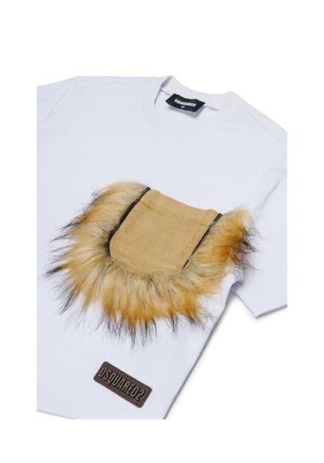 T-shirt con applicazione DSQUARED2 JUNIOR | DQ3467 D0AJ7DQ100